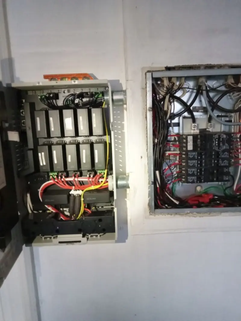 Electrical panel upgrade completed for Security Camera Wiring in Freetown